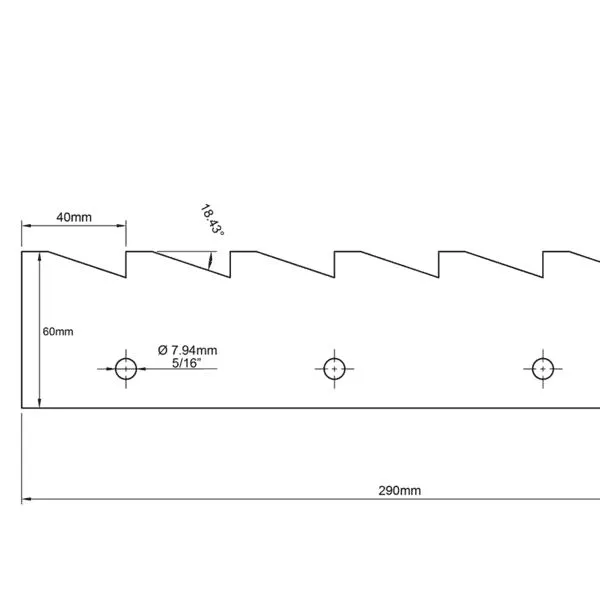 Sawtooth Shelf Template The Wood Knight