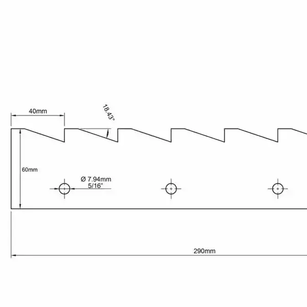 Sawtooth Shelf Template